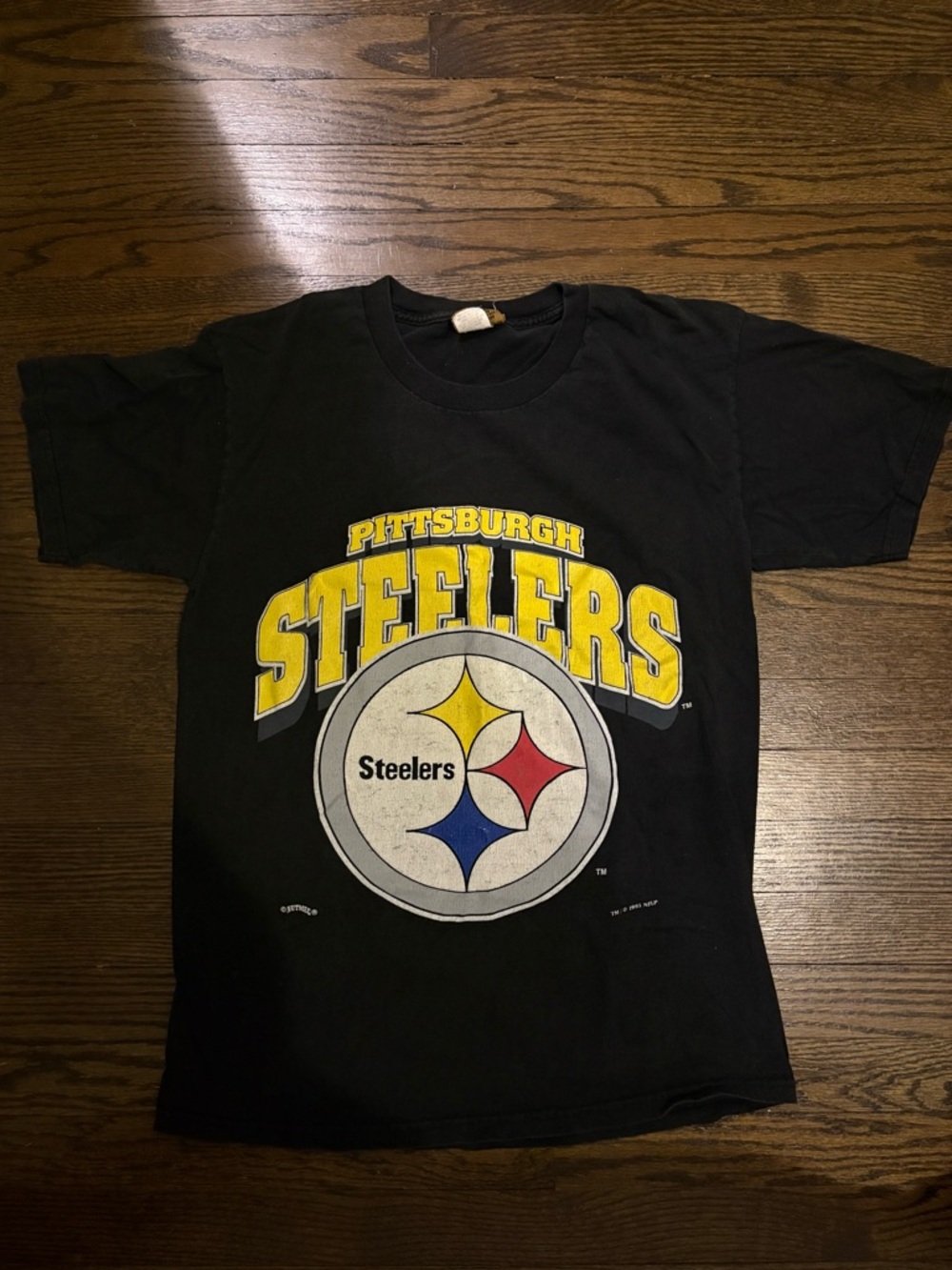 Vintage Pittsburgh Steelers Black Logo T-Shirt